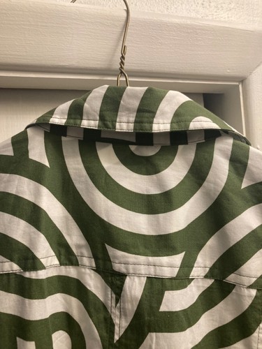 Antropologie NWT size 8 cotton green/white long sleeve dress (must see) - Picture 7 of 7