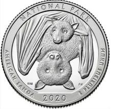 2020 D American Samoa Fruit Bat U.S. Mint Quarter