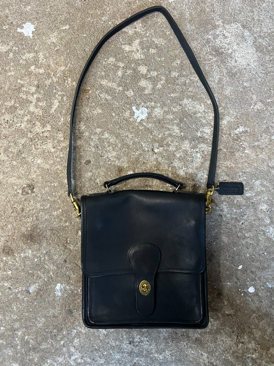 Vintage COACH Black Leather Station Bag No. 016-2448 | eBay Vintage COACH Black Leather Station Bag No. 016-2448 | eBay