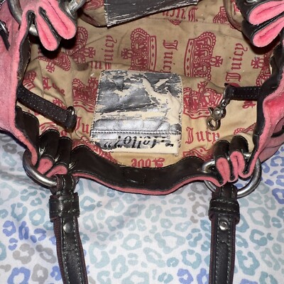 バッグ JUICY COUTURE bag shoulder Y2K leather JUICY COUTURE Vintage Black Nylon Leather Y2K Shoulder Tote Bag | eBay