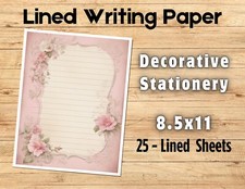 Decorative Stationery - 25- Lined Writing Papers  006