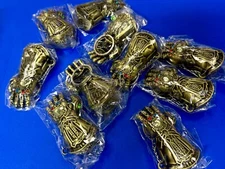 Thanos Infinity Gauntlet Hand Keyring Avengers Jeweled Keychain 10 Pack Lot