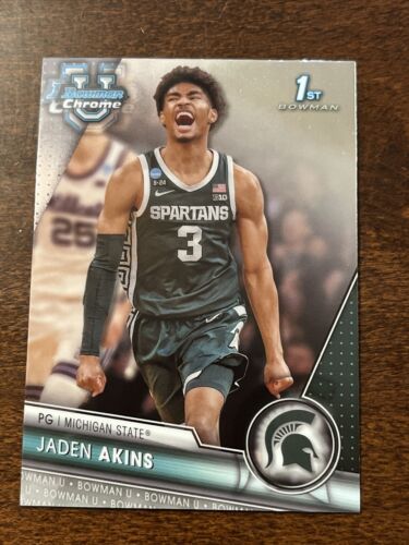 Bowman Chrome U University 2023-24 Jaden Akins 1st Prospect Refractor 36