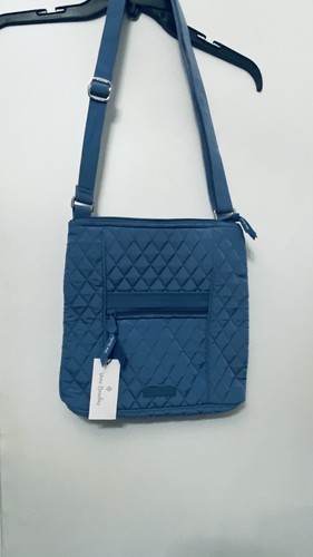 Vera Bradley Mikrofaser große Hipster Umhängetasche/Geldbörse rustikal blau neu mit Etikett - Bild 4 von 4