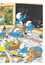 Stickers Match Cora Schtroumpf 2013 N° 9