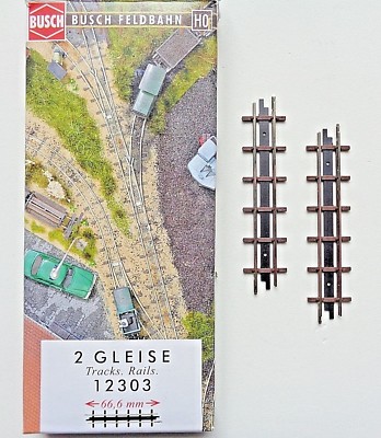 Gerades Gleis 66,6 mm Neu Busch 12303 Feldbahn H0f