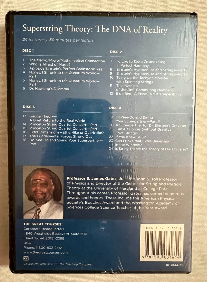 The Great Courses Superstring Theory The DNA of Reality DVD Set & Guidebook NEW