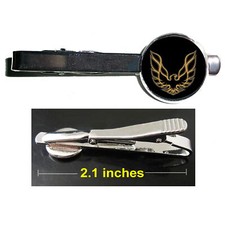 Trans Am Pontiac Tie Clip Clasp Bar Slide Silver Metal Shiny