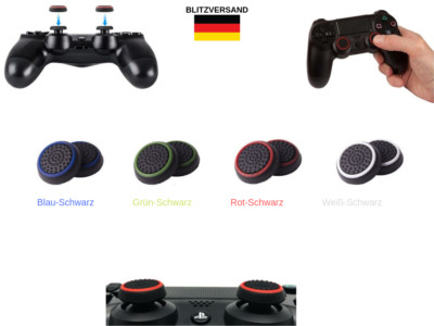 Controller Thumbstick Gummi Kappen Grip Cap Aufsatz Set Silikon Xbox PS4 PS5