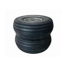 15x6-6 Tedder Tire & Wheel for 25mm (0.98") Axle and 3" Hub (2 Pack) 