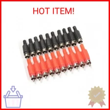Honbay 20PCS Solder RCA Plug Male Audio Video Adapter Connector Professional