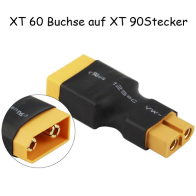 RC Adapter  XT90 Stecker Männlich auf XT60 Buchse Weiblich Adapterkabel Lipo RC