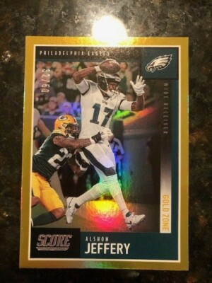 2020 Score Football ALSHON JEFFERY Philadelphia Eagles Bears Gold Zone SP #/50