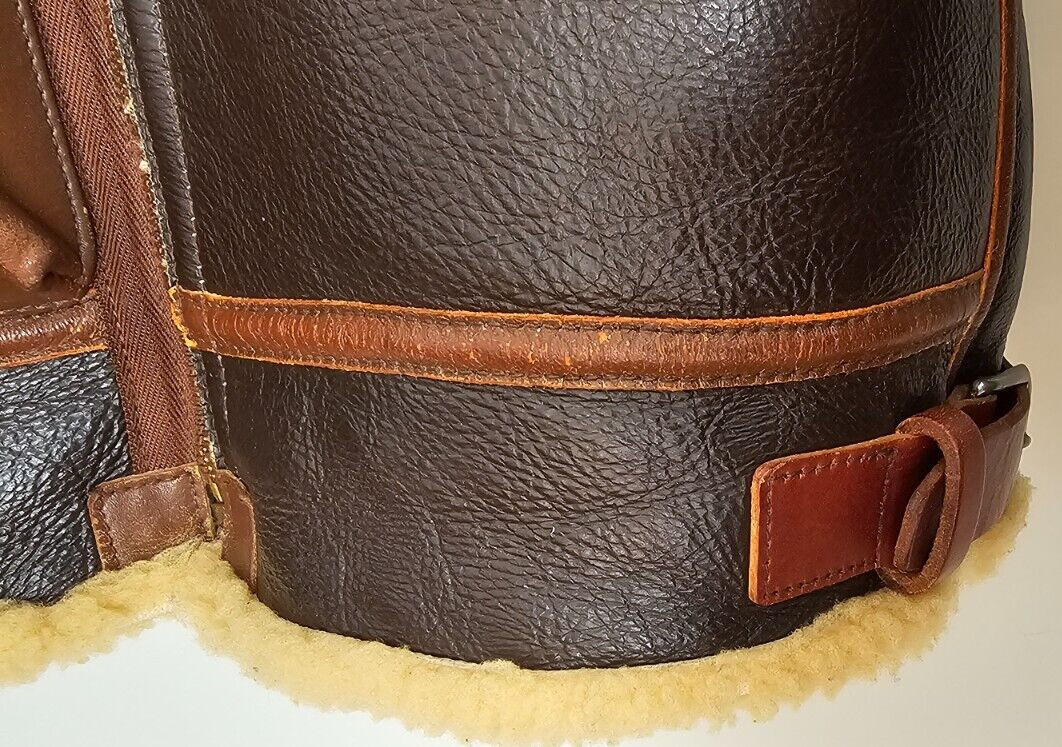 Ultra Rare Real McCoy's Real McQueen B3 Shearling Flight/Bomber Jacket Size 40R image 10