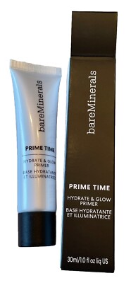 bareMinerals Prime Time Hydrate Glow Primer-30ml/1 oz-Sealed