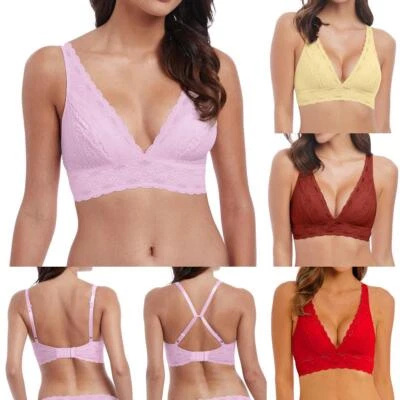 Wacoal Lingerie Halo Lace Soft Cup Non Wired Non Padded Bra 811205