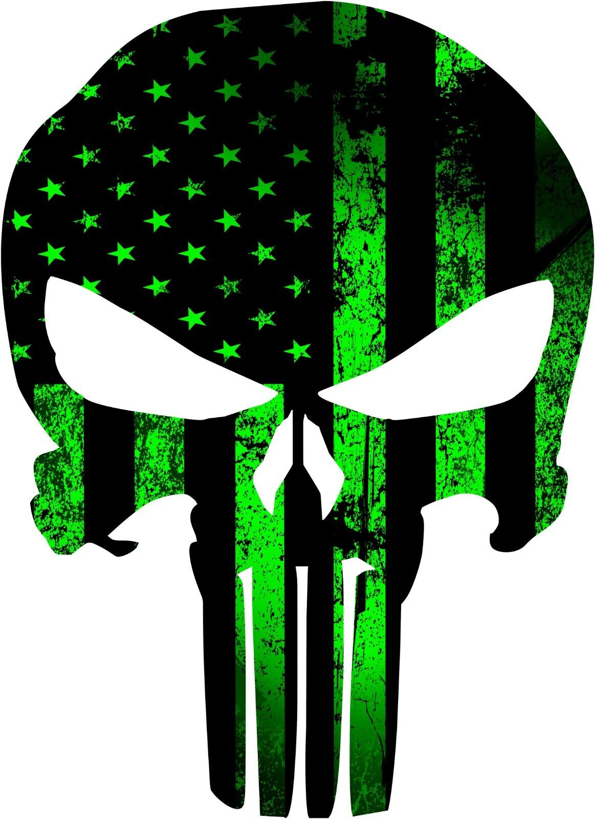 Punisher Reflective Decal The Punisher Skull Sticker Military Navy Seal USA  Car