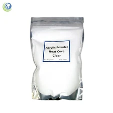 Dental Laboratory Dentist Heat Cure Acrylic Powder 1 Lb - CLEAR 