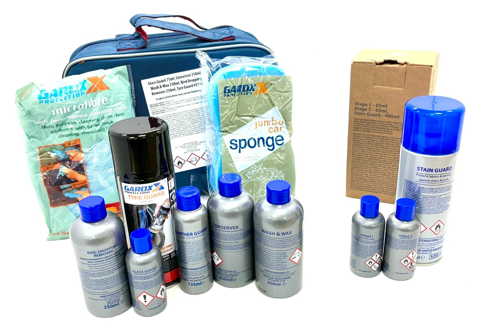 GardX Complete Car Care Detailing Kit Including GardX Carry Bag New