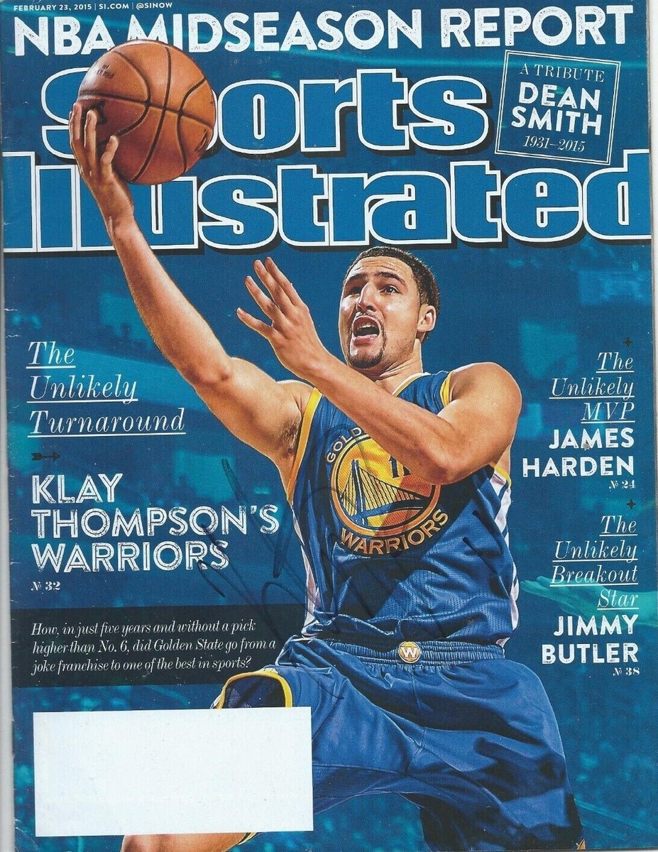Klay Thompson Autographed Sports Illustrated Magazine 2/23/15 | eBay