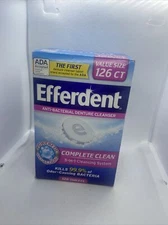 Efferdent Denture Cleanser Tablets, Complete Clean, 126 Tablets