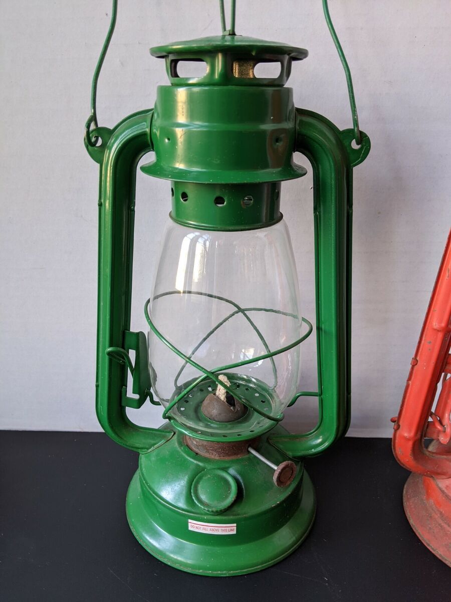 Winged Wheel No 500 Red Vintage Kerosene Lantern Japan & No Winged Wheel No 500 Red Vintage Kerosene Lantern Japan & No