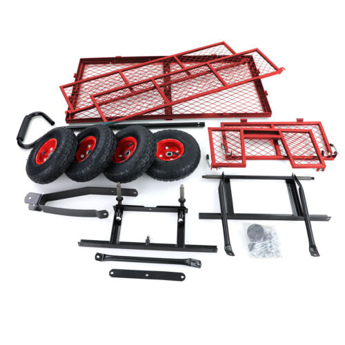 Transport Gitterwagen Handwagen Bollerwagen Seitenteile klappbar bis 300kg Rot - Bild 6 von 8