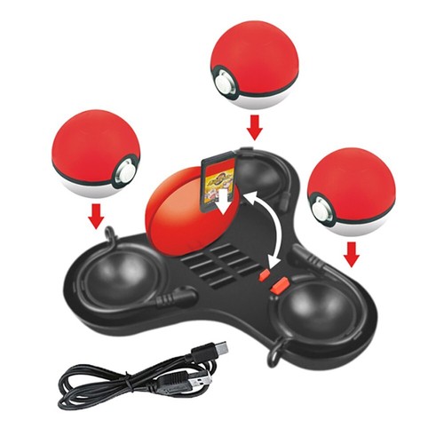 High Security 3in1 Charging Dock fit for N-Switch Poké Ball Plus Game Controller - Picture 5 of 5