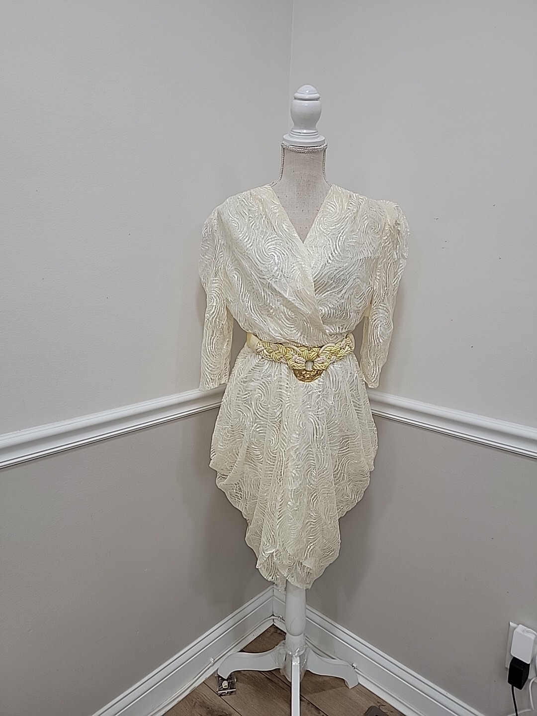 a line evening dress plus size Poly USA W1112 Plus Size Rhinestone Off Shoulder Gown