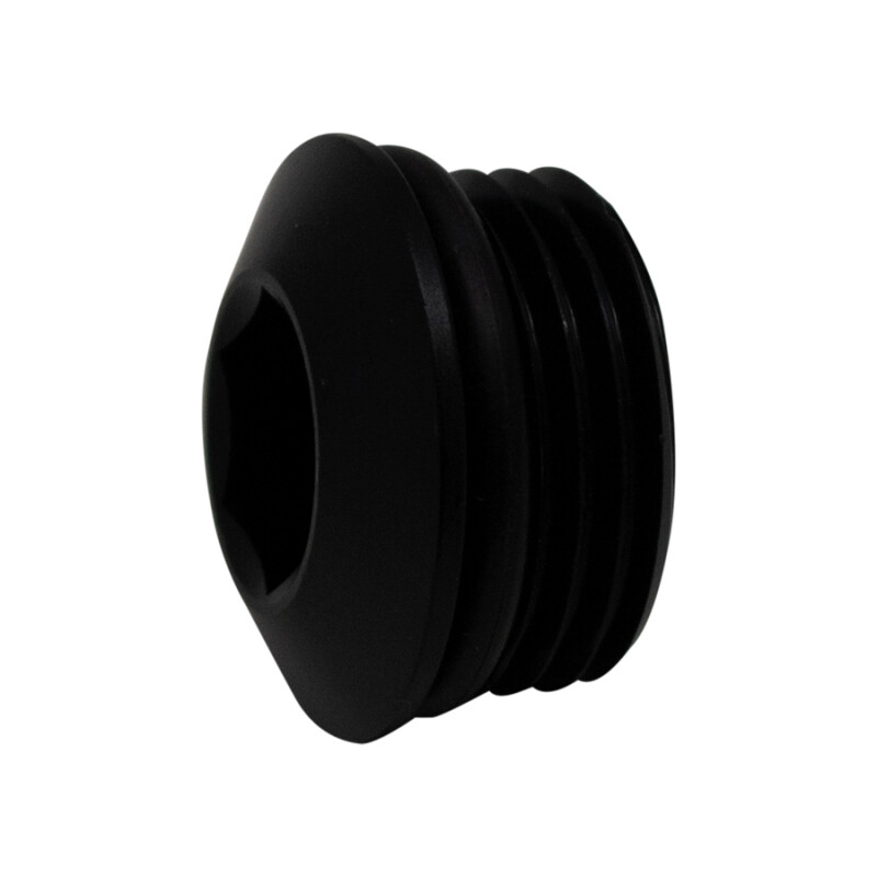 X319 -6AN Flare Cap With Internal O-Ring (ORB) - Black Protective Cap For Fittings