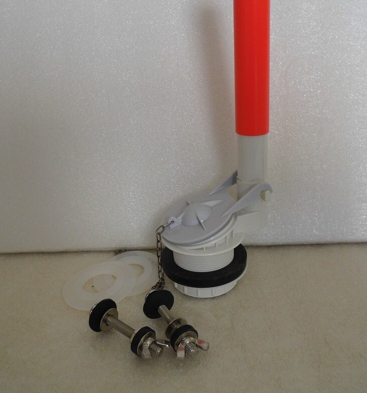 Home Depot 2-inch Flush Valve  with Overflow Extension, 2 Extra Flapper Seals