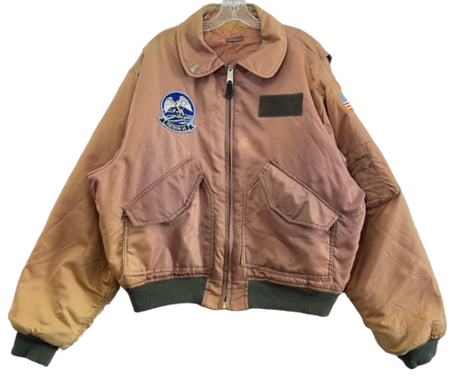 Original 70s Rothco Civilian CWU-45/P US Patron 65 P-3 Orion Flight Jacket sz XL
