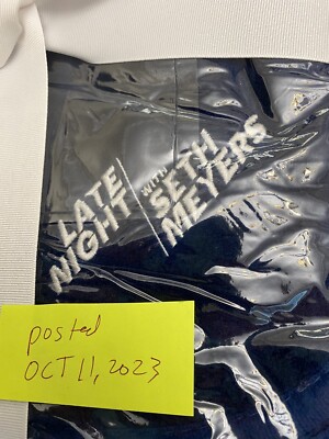 Late Night With Seth Meyers Official Blue Blanket throw - Hollywood Memorabilia
