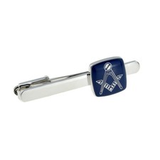Masonic Blue & Silver Tie Clip (No G) Presented in Box X2M016