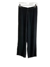 Vintage Y2K Womens 8 Silk Burnout Velour Velvet Wide Leg Pants Grunge Fairy