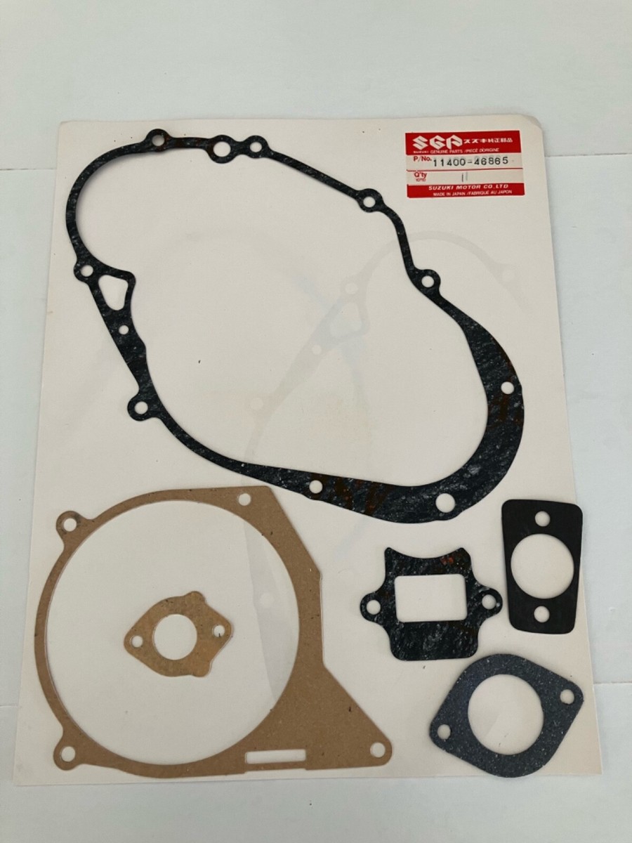 s SUZUKI GASKET KIT RM-50 79-82 NEW # 11400-46866,114-46865 | eBay