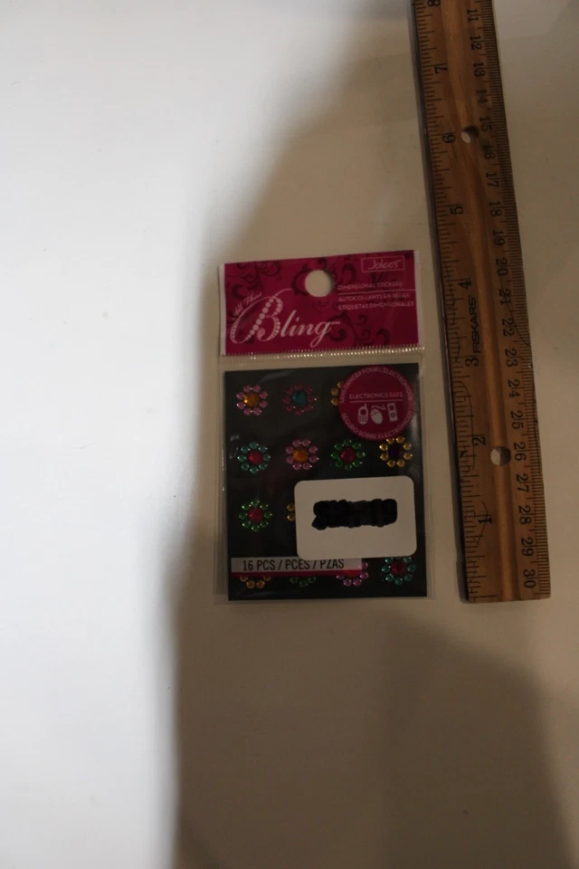 Jolee's Dimensional All That Bling Multi Flor Adhesivo Caja Fuerte Electrónica 16 Piezas Foto 2 de 4