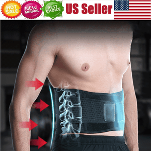 Details about / Back Support Brace Belt Lumbar Lower Waist Magnetic Pain Relief Adjust Trimmer