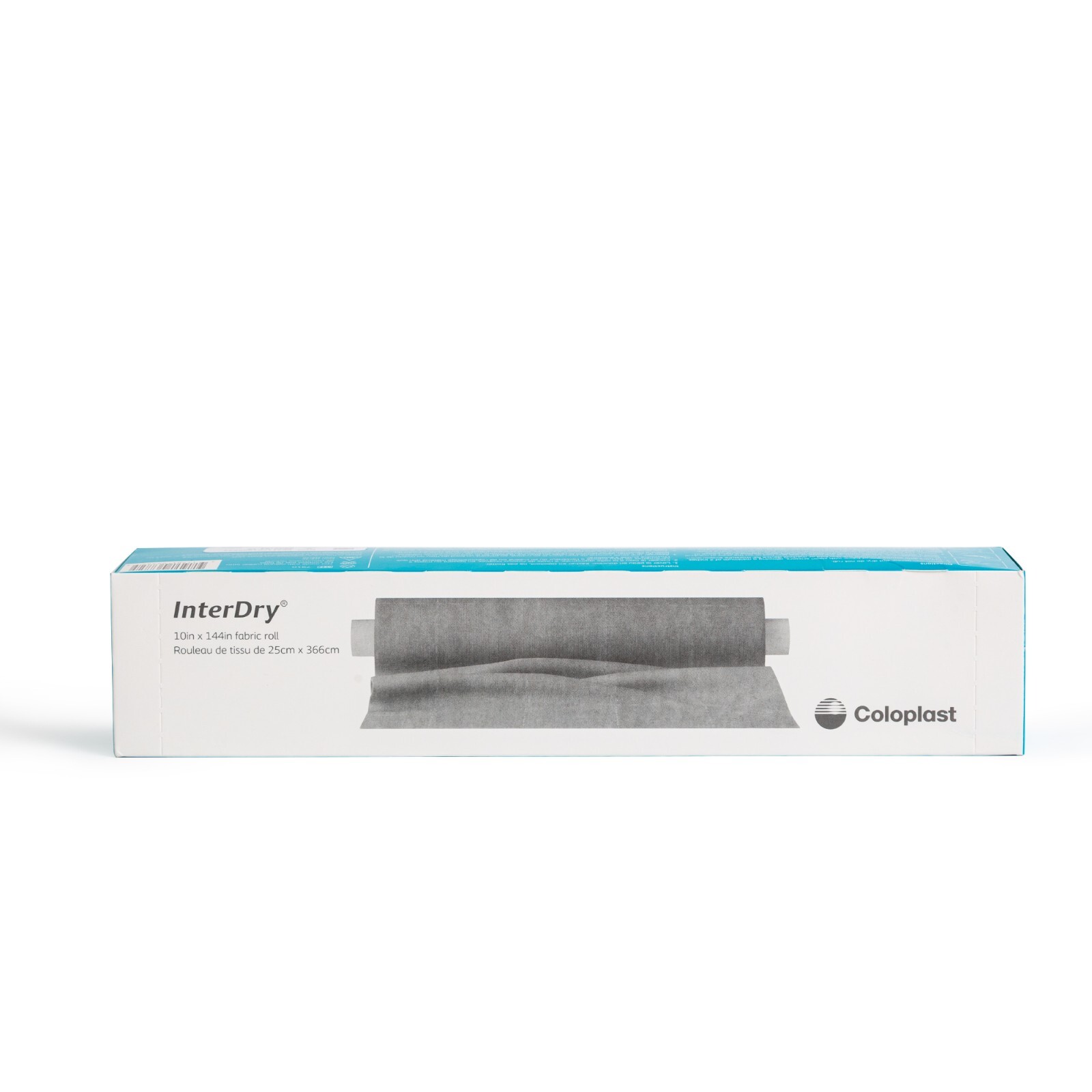 Coloplast InterDry Ag Textil con Antimicrobiano Plata 10”x144” rollo de fábrica