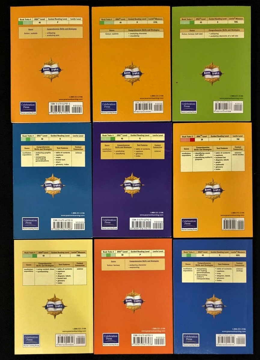 4th Grade - BOOK TREKS SERIES (14 books) (2005, Pearson