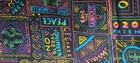 Vintage Save The World 90s Fabric Cotton 24"x60" Bretmar Division Of Brett — photo 1