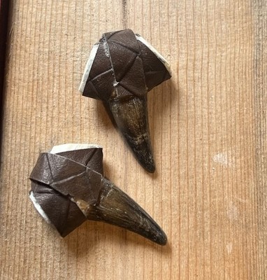 Eastern Turkey Spurs Leather Wrapped Leather Covered