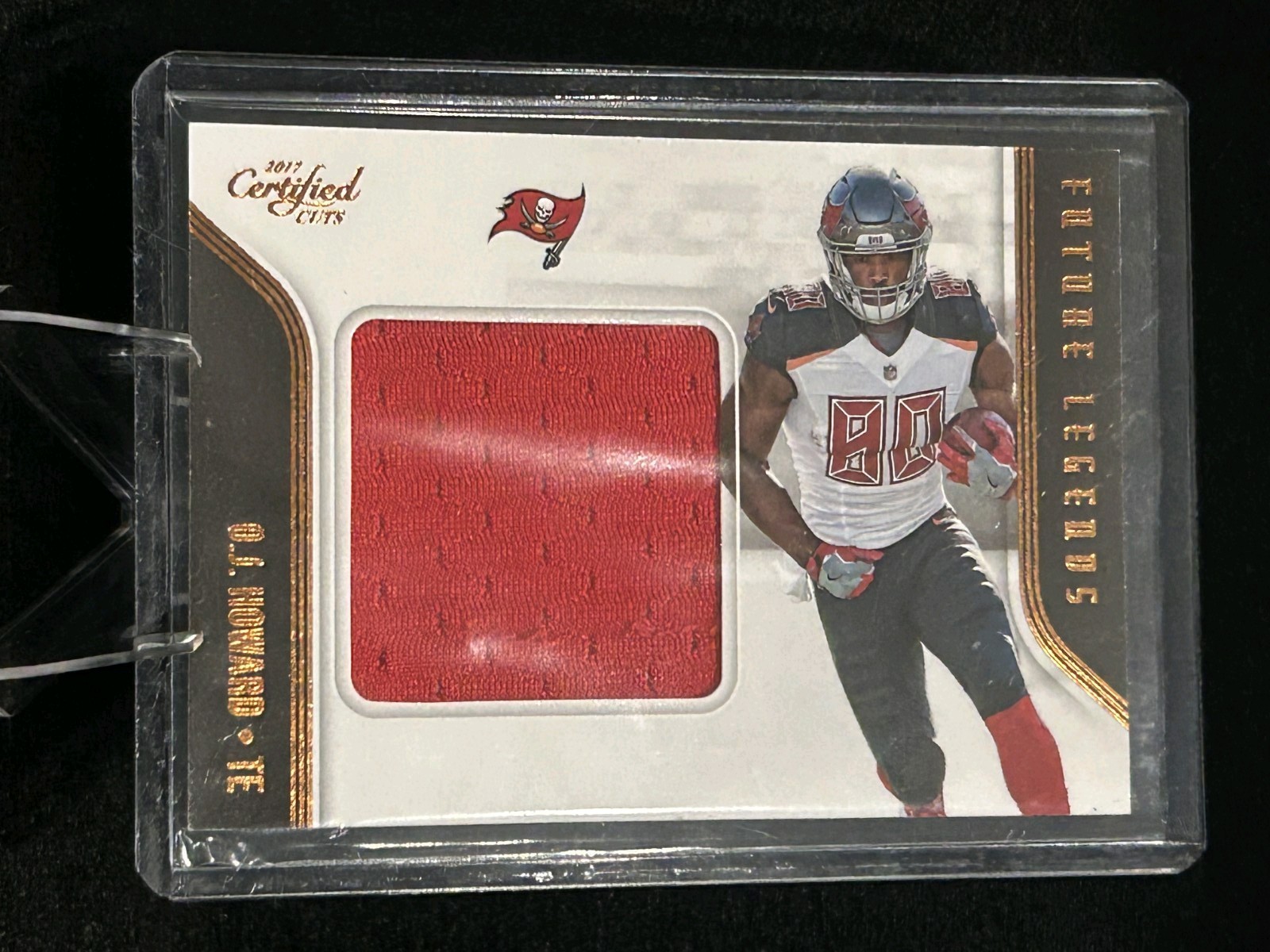 2017 Panini Donruss Certified Cuts Future Legends Patch O.J. Howard Bucs #36