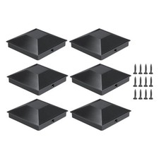 6Pcs Pyramid Post Caps Covers for 4x4 Deck Garden Decking Fence Post Toppers