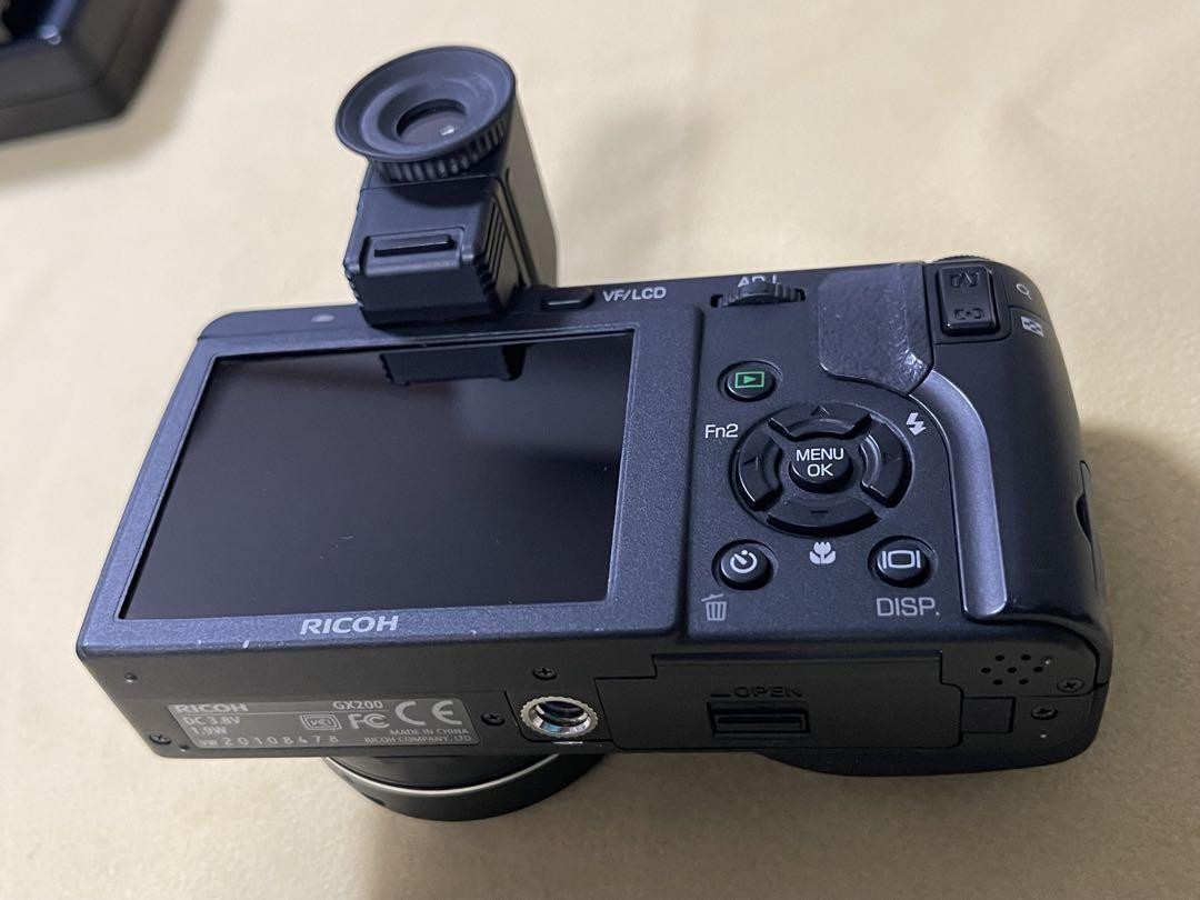 Ricoh GX200 Compact Digital Camera with VF-1 Viewfinder Used