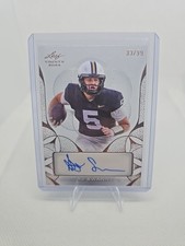 AJ SWANN 2024 LEAF TRINITY RC ROOKIE AUTO BRONZE ACETATE #/99 CA-AJS