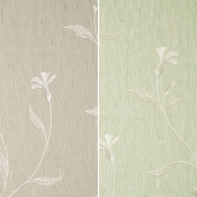 Floral Trail Taupe Salbei schwerer Vinylkleister die Papiertapete Bellagio