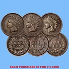 1859-1909 Very Fine ~ FULL LIBERTY ~ Indian Head Cent Penny VF Coin