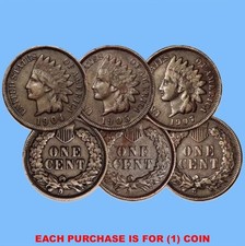 1859-1909 Very Fine ~ FULL LIBERTY ~ Indian Head Cent Penny VF Coin