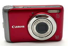 Canon PowerShot A3100 IS 4x Optical Zoom 12.1 MP Digital Camera Red W.Batt C